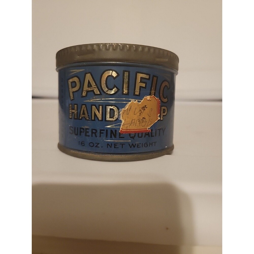 Antique Advertising Pacific Tea Co Hand Soap Tin Can New York City NY Rare